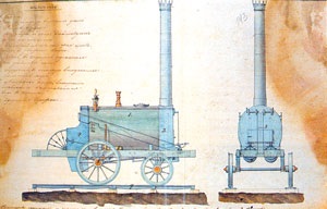 Efraim (tatăl) lui Cherepanov și Miron (fiul) au dezvoltat motoare cu aburi, construite unul dintre primele