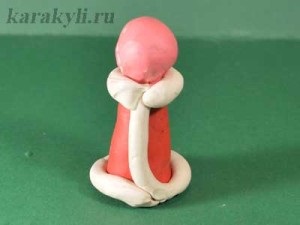 Moș Crăciun - modelarea plasticinei cu copii de la 5 ani, scrawl