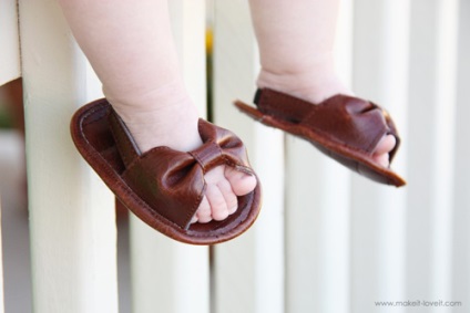 Sandale pentru copii cu mâinile lor - manual și creativ - revista online, articole artizanale