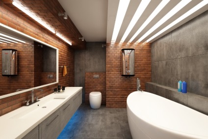 Design de baie în stil loft (industrial)
