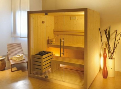 Saună acasă în apartament mini sauna saună în baie, cuptor compact cum să faci