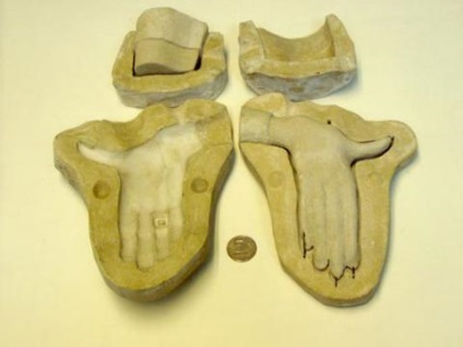 Mânerul mânerului sub forma unei mâini umane, arte și meșteșuguri