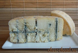 Kék sajt a tejből és a rozskenyérből