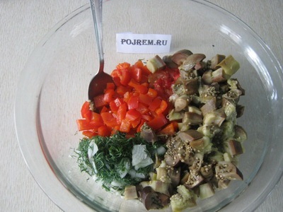 Salată caldă din vinete - rețetă pas cu pas cu fotografie cum să gătești
