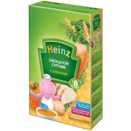 Supa de legume Heinz cu pui, 8 luni, 160 g