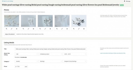 Cum să adăugați o înregistrare la magazin pentru etsy - despre etsy (site-ul manual al lui etsy) în rusă