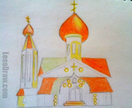 Cum să desenezi o biserică în creion pas cu pas pentru începători