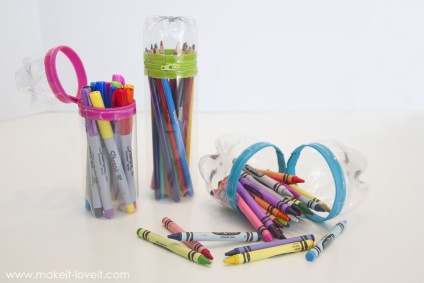 Hogyan készítsd el a tolltartót az iskolába egy műanyag palackból a saját kezedbe