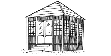 Cum sa faci propriul pavilion de gradina - o lista de cherestea si o descriere a lucrarii