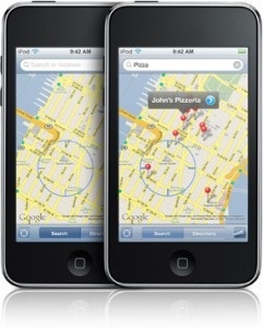 Hărți pentru Apple iPod atingeți, iPod touch maxime