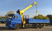 Macara manipulator pe baza de KAMAZ 65117