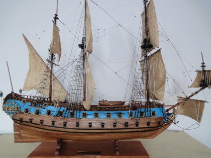 Modelul barcii este pregatit pentru livrare