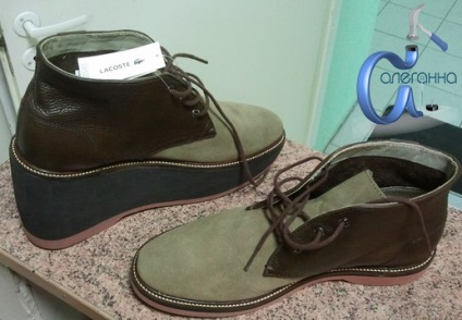 Broderie ale tăblii, magazinul de reparații de pantofi Aleganna
