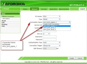 Configurarea unui modem de comunicare promo mt-pon-at-4