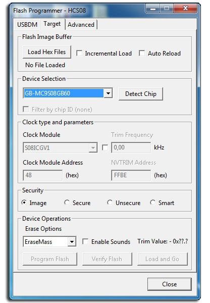 Configurarea usbdm pentru platforma arcadia