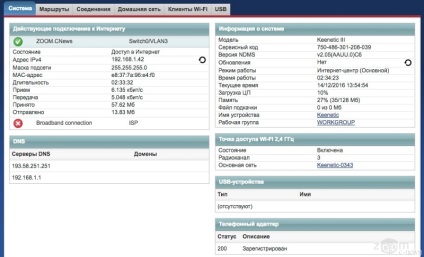 Prezentare generală a Centrului de Internet zyxel keenetic iii