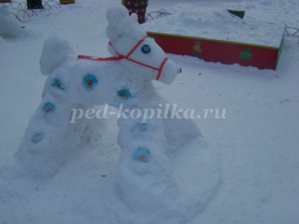 Az óvoda helyszínének regisztrálása télen