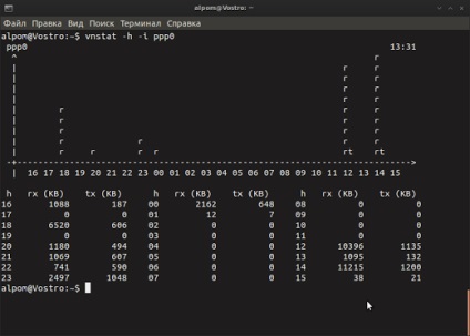 Numărarea traficului în ubuntu cu vnstat