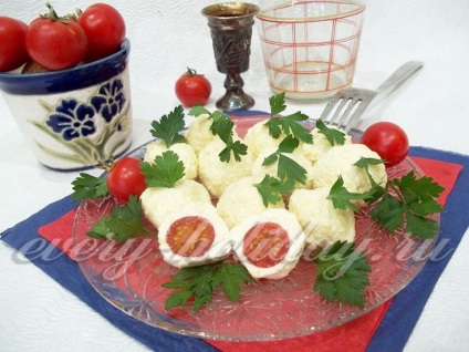 Cireș roșii cu brânză - rețetă cu fotografie