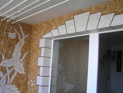 Parafa panelek falra díszítéssel az erkélyen parafa, fotó, videó