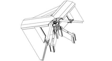 Profil viznal pentru producția de structuri de ferestre din aluminiu