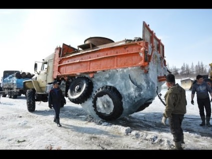 Trecerea de KAMAZ și Ural off-road de drumuri rusești de automobile de Nord off-road pe