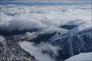 A Mont Blanc felé vezető út