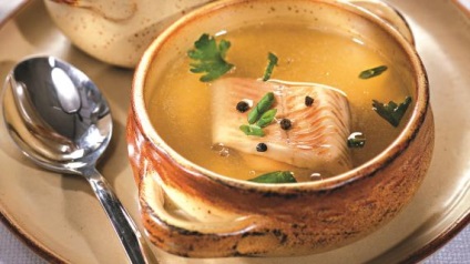 Rețetă pentru supă, supă de pește, supă de pește, ureche de sterlet, rețete cu fotografie