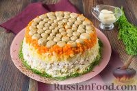 Sárgarépa saláta, savanyított uborka, az ünnepi asztalon, receptek 41-es fotóval