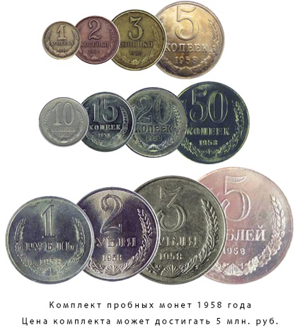 Cele mai scumpe monede ale URSS, costurile, caracteristicile și diferențele de lansare regulată - magazin online