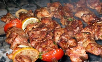 Shish kebab pe vin - retete pentru prepararea cărnii
