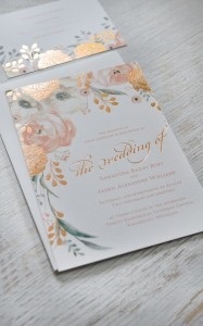 Design modern de invitatii de nunta - aurit potalju