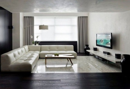 Hálószoba a minimalizmus stílusában - belsőépítészet