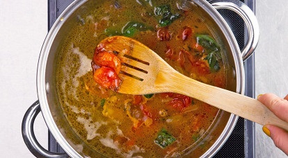 Supă de roșii coapte, rețetă pas cu pas cu fotografii - supe alimentare vegetariană