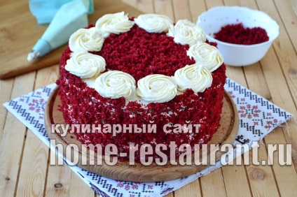 Cake red bársony recept fotó lépésről lépésre