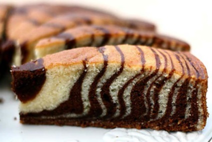 Torta zebra recept és fotó az oldalon minden a desszertekről