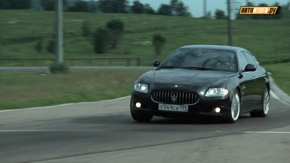 Video pe drumul maserati quattroporte s (maserati quattroport), recenzie și recenzii