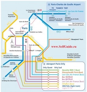 În Paris, de la aeroport, orly transport, scheme de rute, bilete