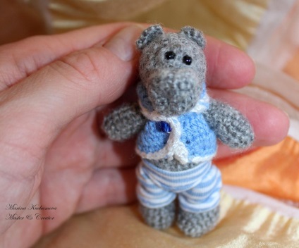 Knit croșetat hippopotamus amigurumi - târg de maeștri - manual, manual