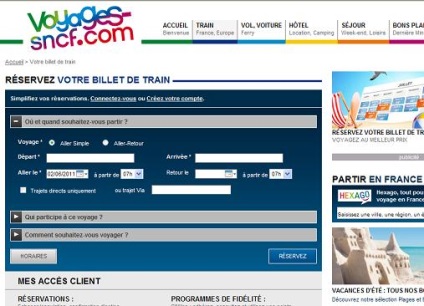 Căile ferate din Franța, rezervarea și cumpărarea biletelor, sfaturi, informații utile