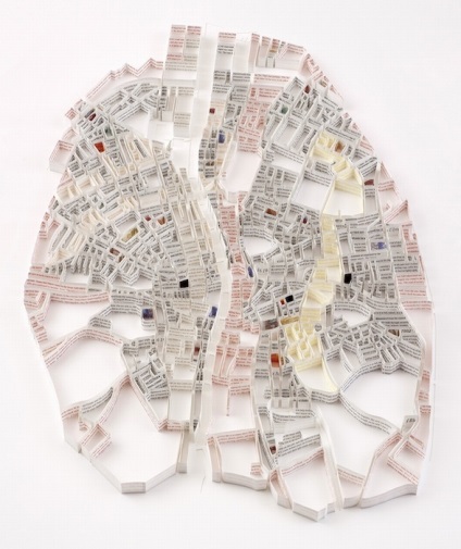 A papíremberek otthona a világ városainak művészeti modelljei a mathew picton-tól