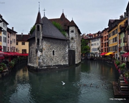 Annecy (annecy), Franța se plimbă în jurul orașului, castelul, lacul Annecy