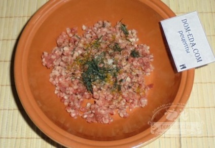 Carne tocată umplute cu carne tocată în rețetă de gătit în cuptor cu fotografie