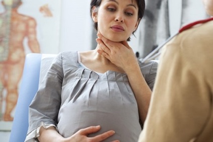 Durere în gât în ​​timpul sarcinii - sarcină