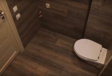Nagyméretű szekrény a fürdőszobában