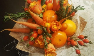 Buchet cu portocale - atelier de creație