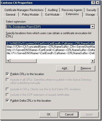 Punctele de distribuție Crl și accesul la informațiile de autoritate - extensii pki