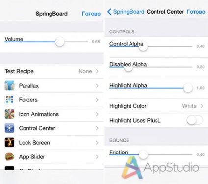 Cydia hiddensettings7 - permite setările ascunse în proiectul ios 7 - appstudio