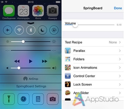 Cydia hiddensettings7 - lehetővé teszi a rejtett beállításokat a ios 7 - appstudio projektben