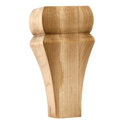 Picioare din lemn pentru mobilier, designuri diferite